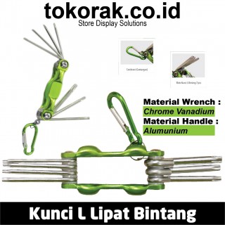 KUNCI L LIPAT TORX 7